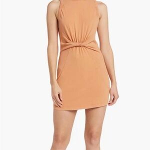 l*space Washed Rust Crewneck Seaver Knot Detail Minidress Large